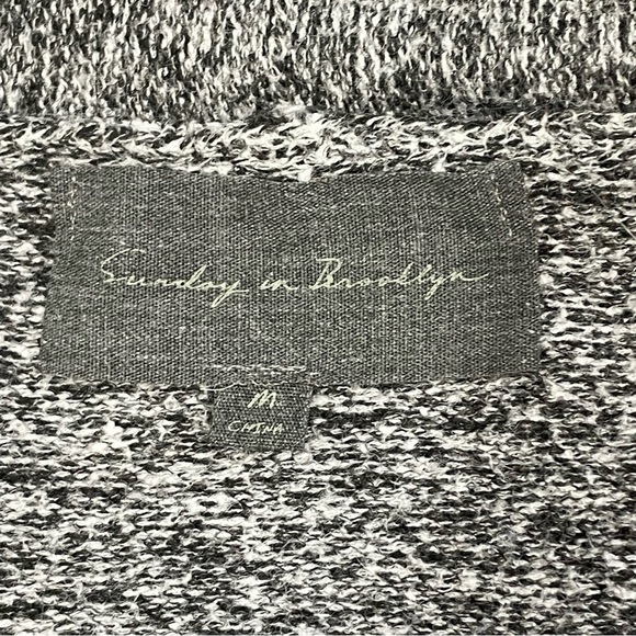 Sunday in Brooklyn Cardigan Black White Anthropologie Size Medium - Picture 5 of 5